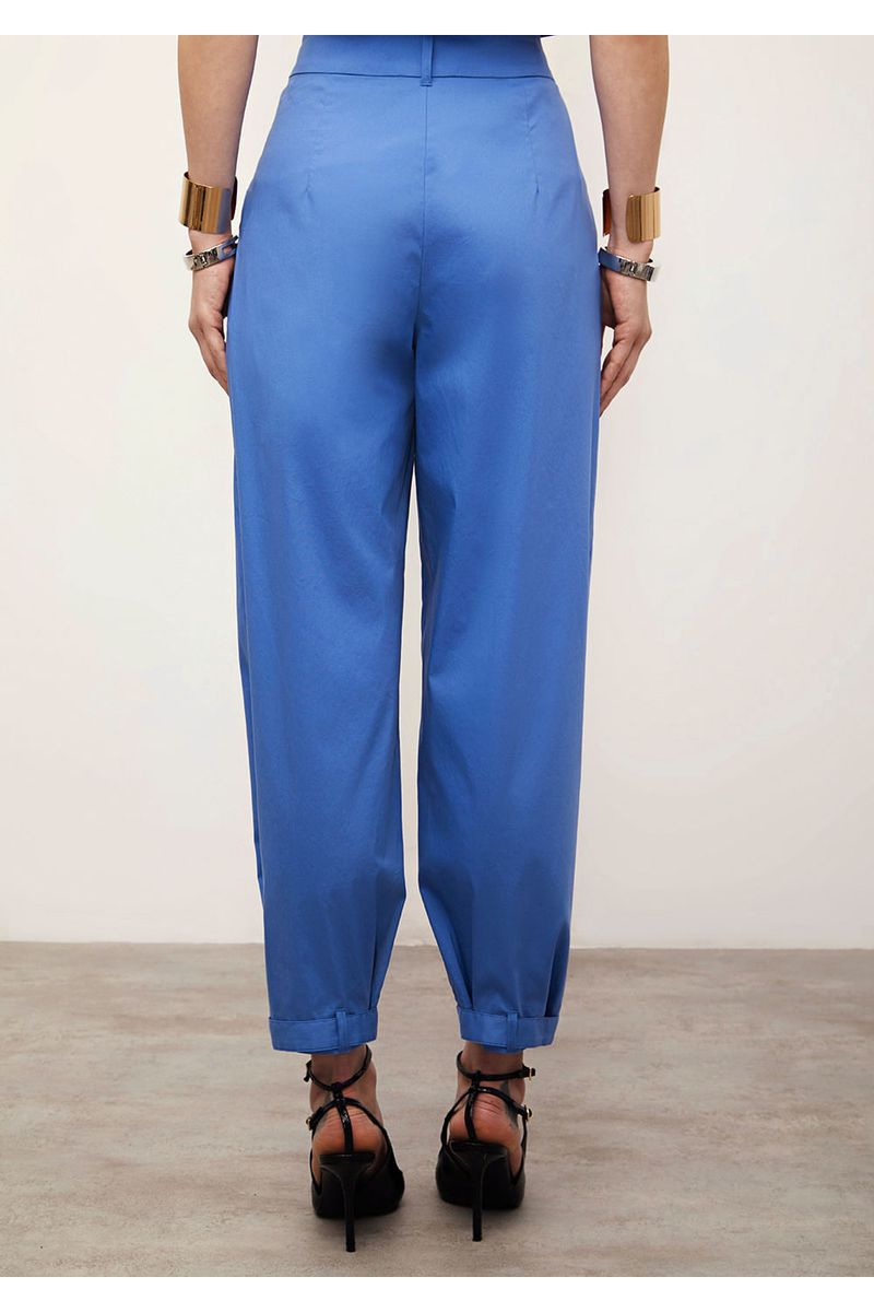 Calça Iódice Cenoura Alta Azul