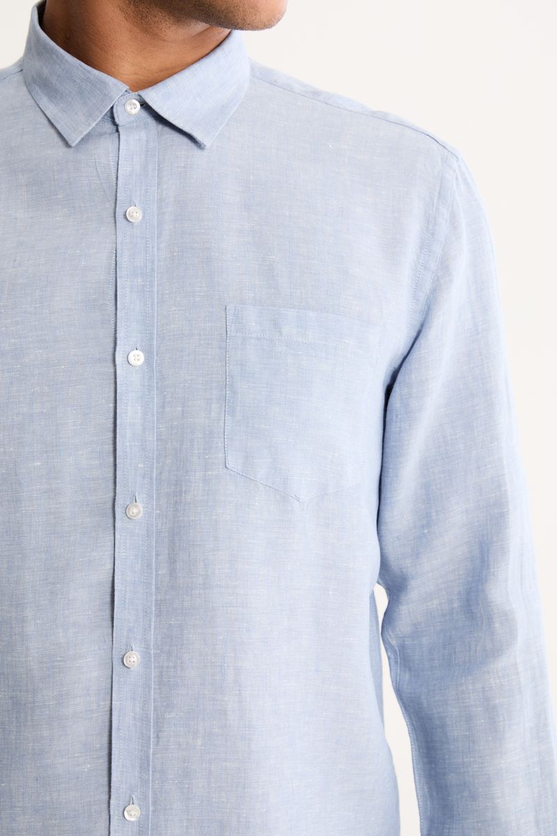 Camisa Manga Longa Puro Linho Estival