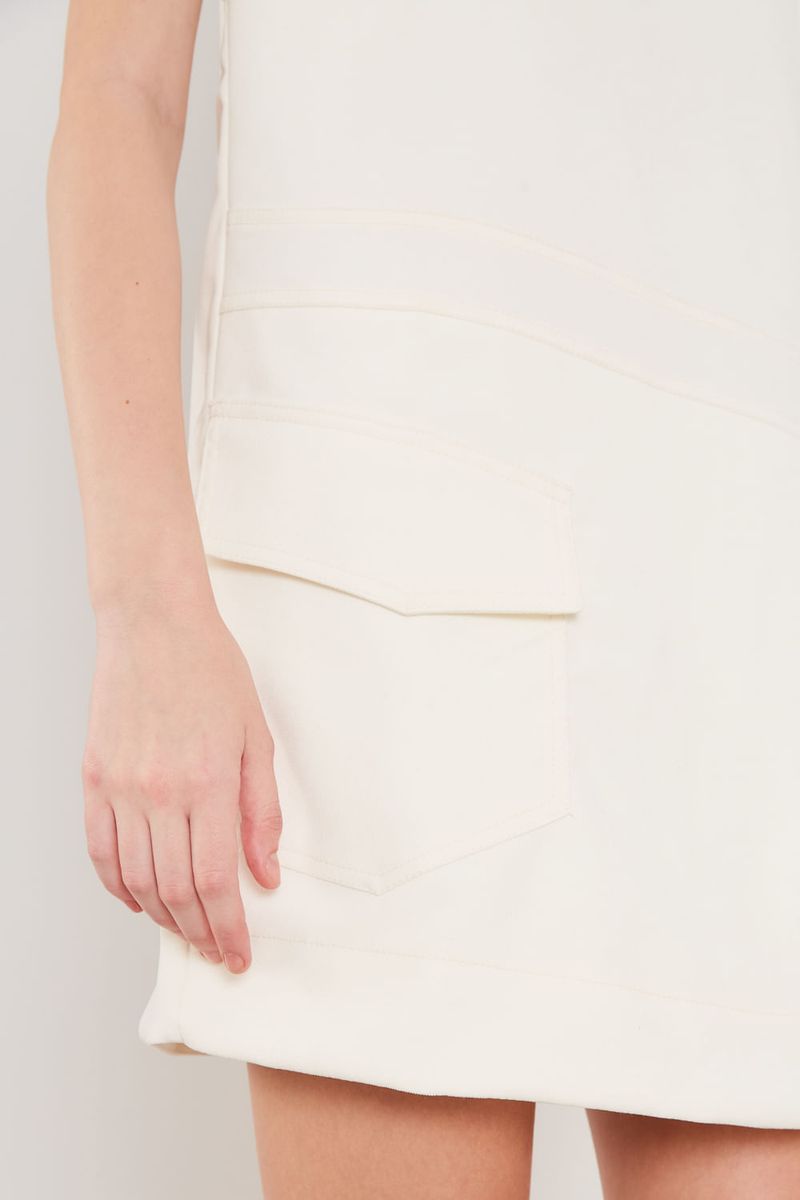 Vestido Casual Transpasse - Off White