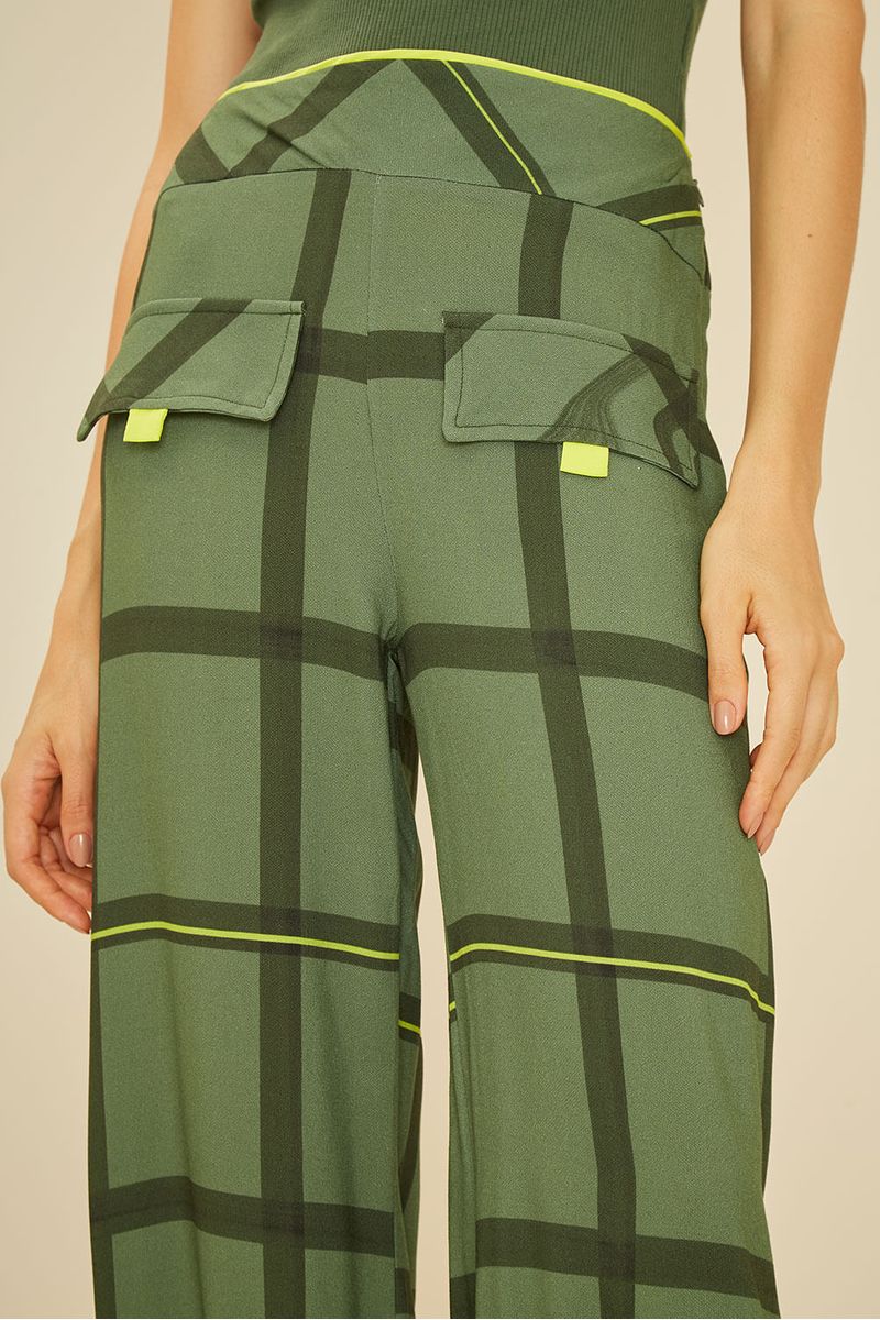 Calça Estampa Xadrez - Est Xadrez
