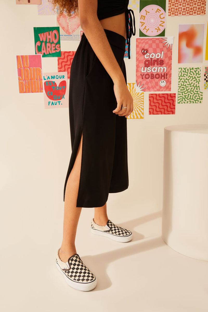 Calça Malha Brilhos - Preto