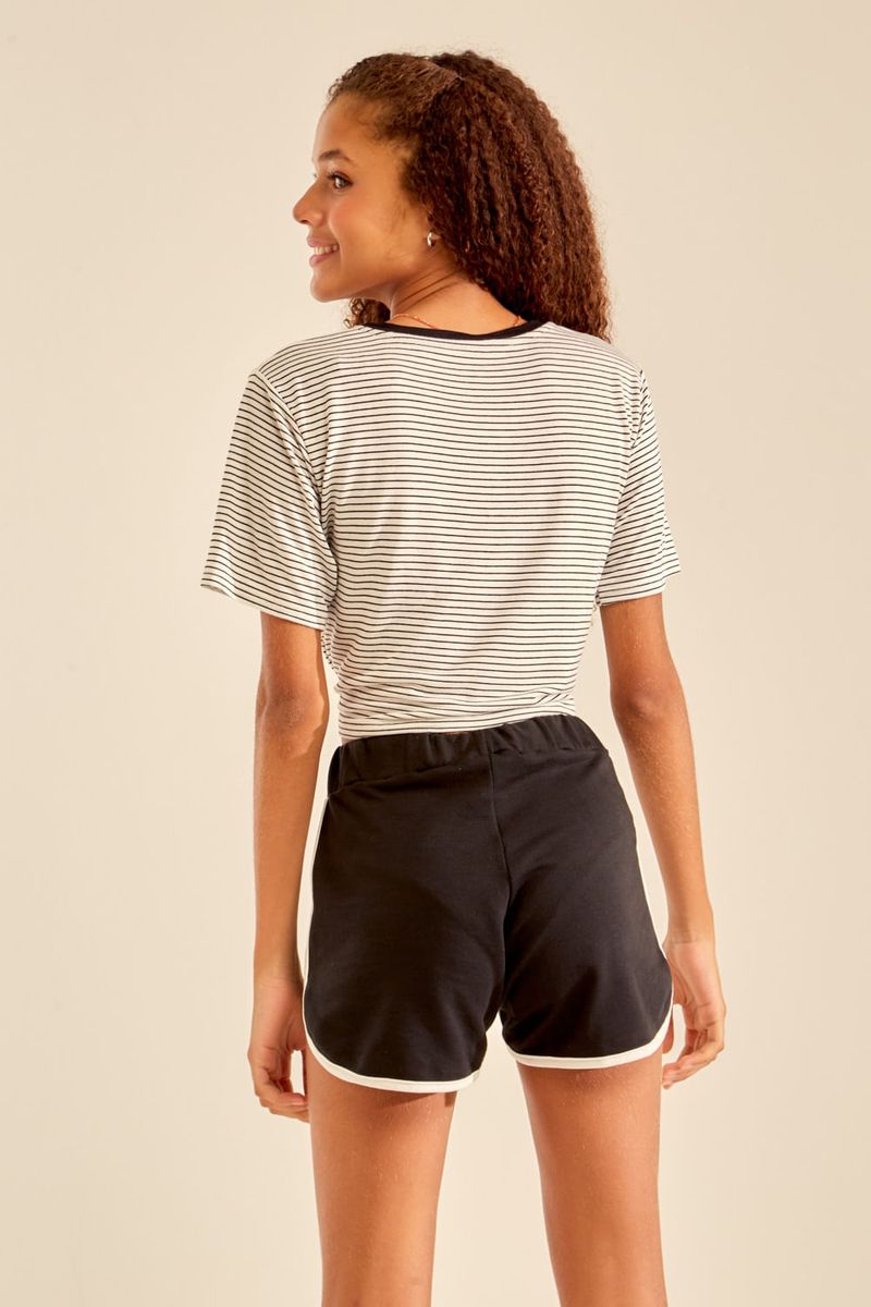 Short Moletom Patch - Preto