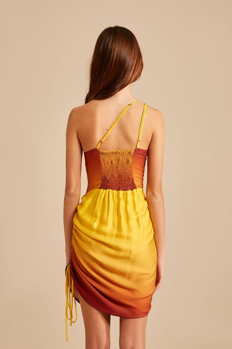 Vestido Estampa Degradê Dual - Est Degrade Dual Yo