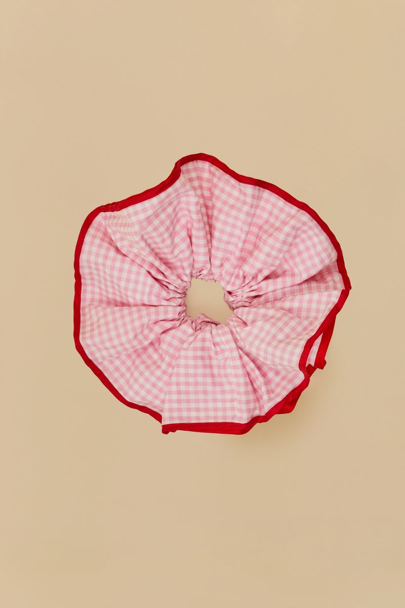 Frufru Borogodó Quadriculado Rosa