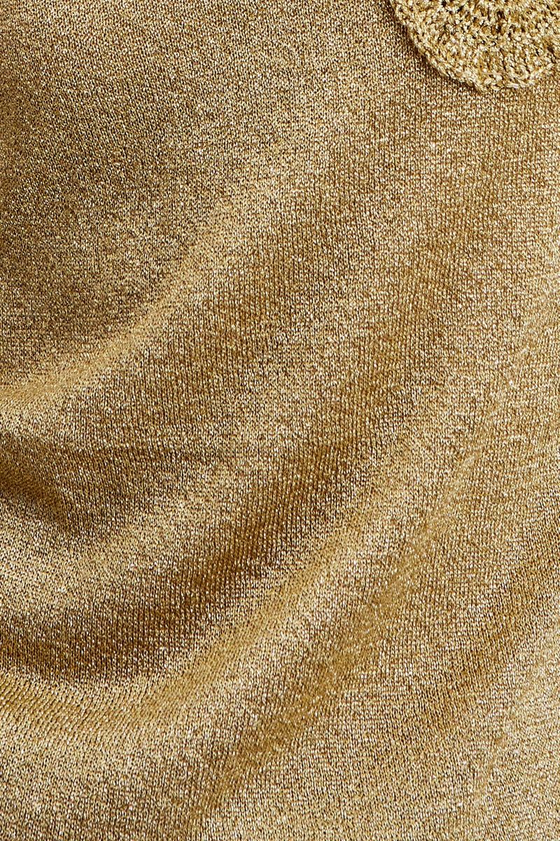 TÚNICA TRICOT FLOR CROCHET