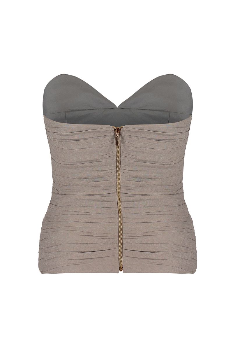 Corset Edna Cinza Maria Fumaça