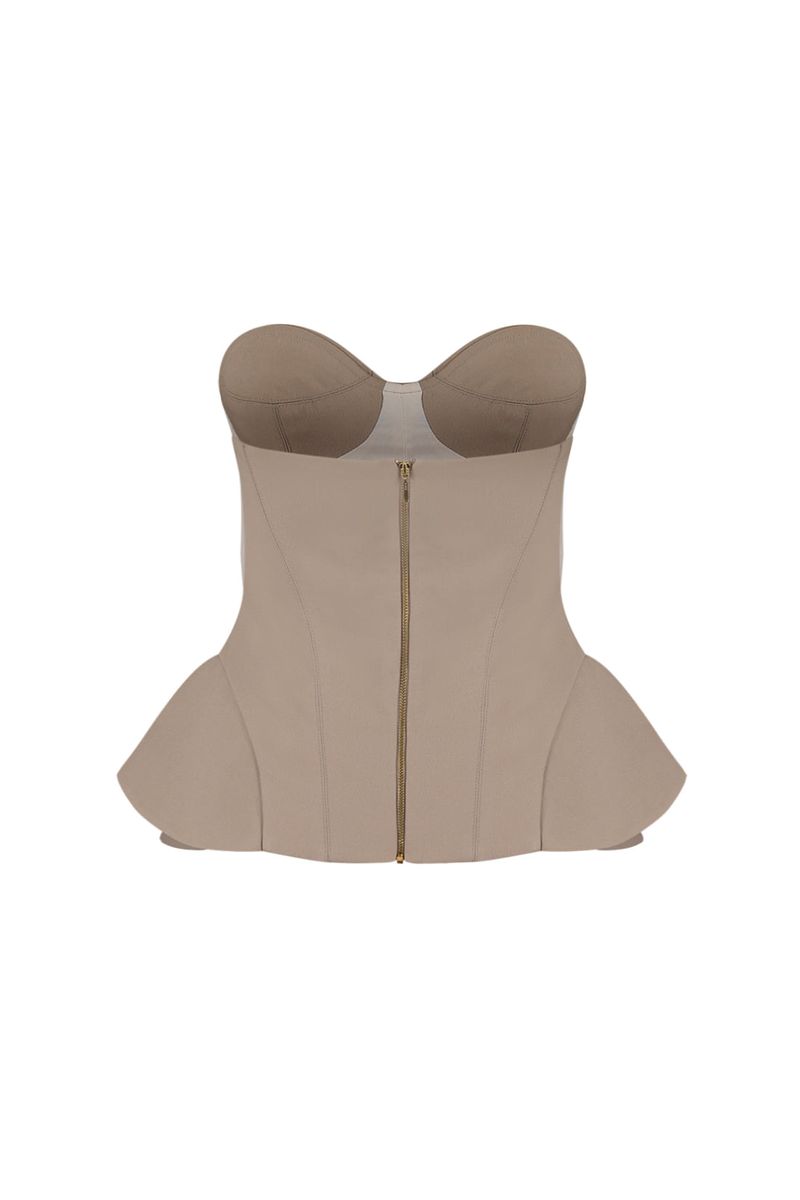 Corset Melina Cinza Maria Fumaça