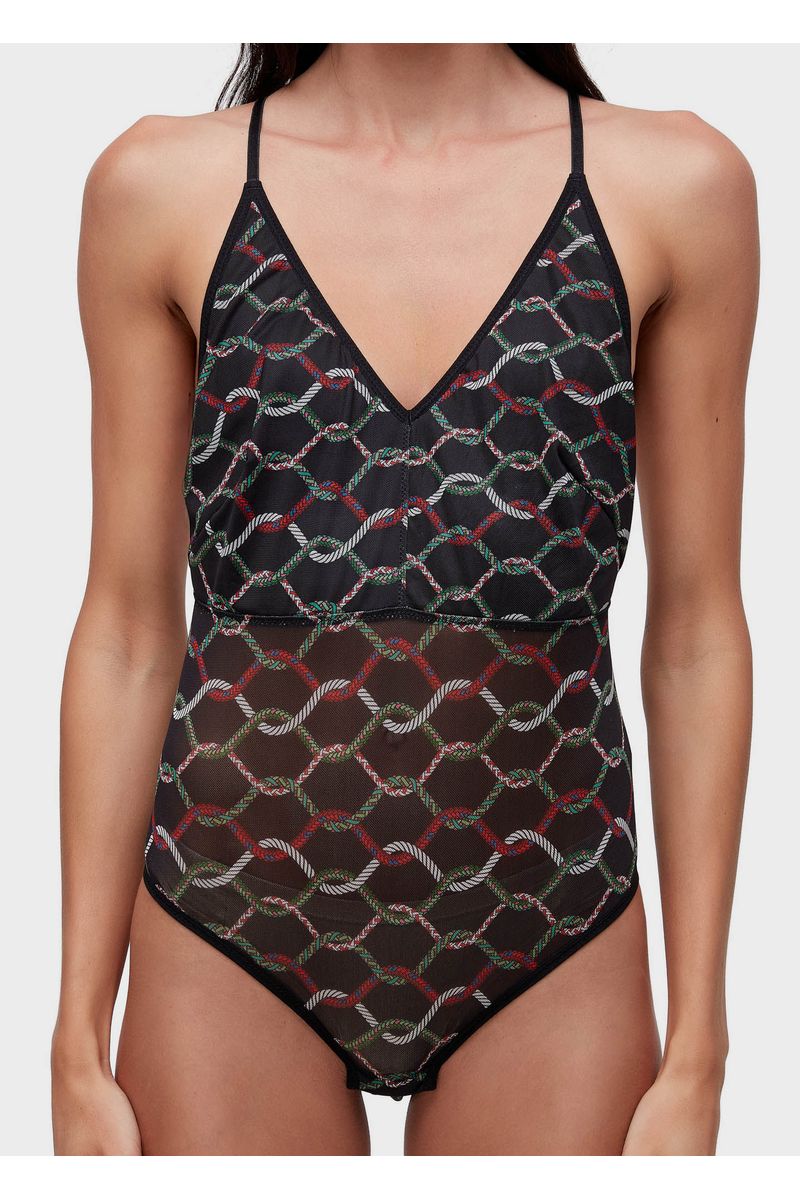 Body tule corda escura