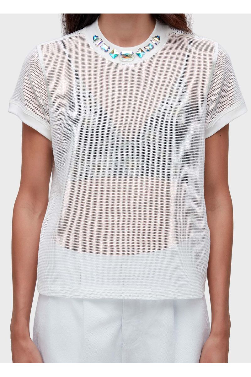 T-shirt tela pedras