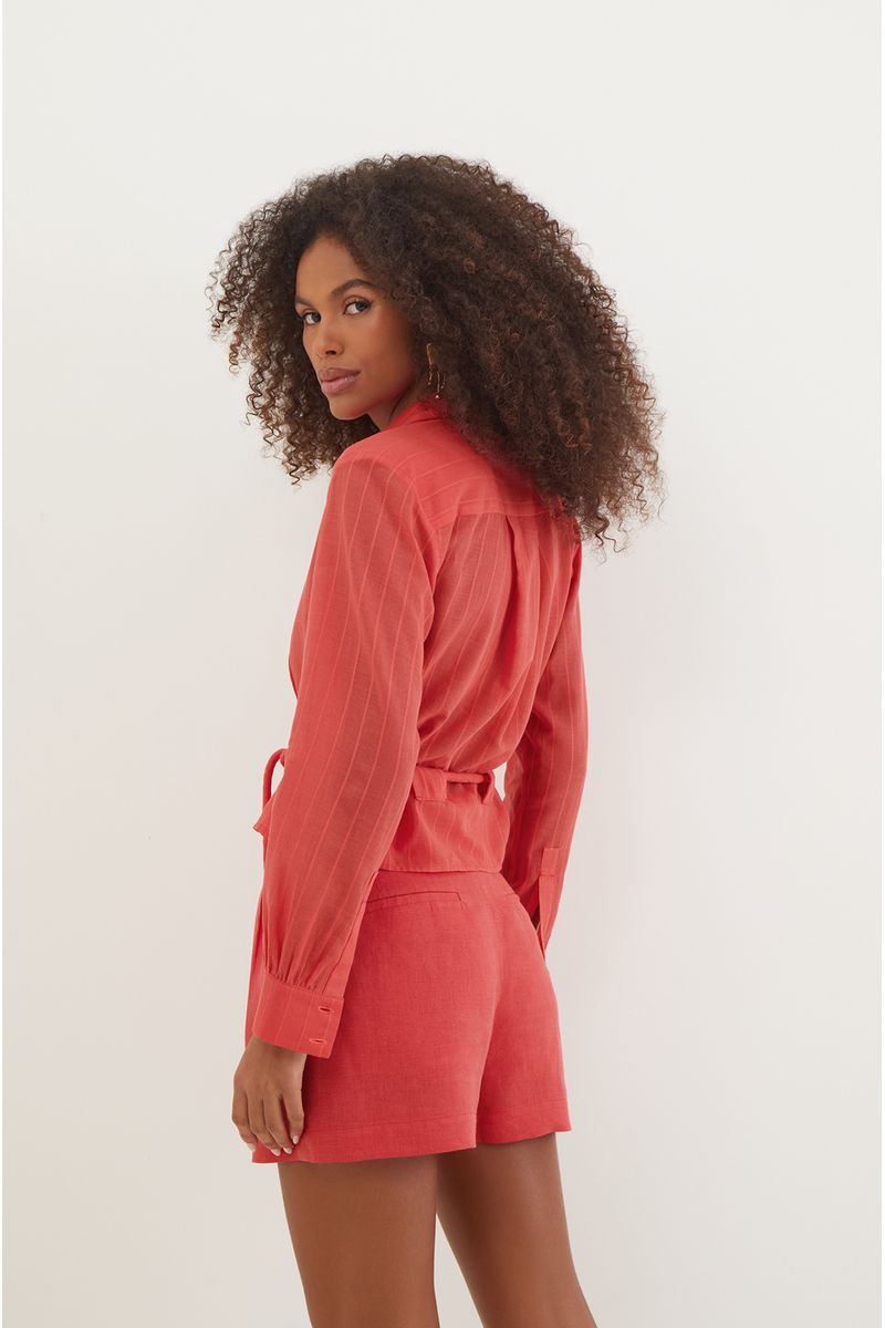 Camisa Manga Longa Gail Raspberry