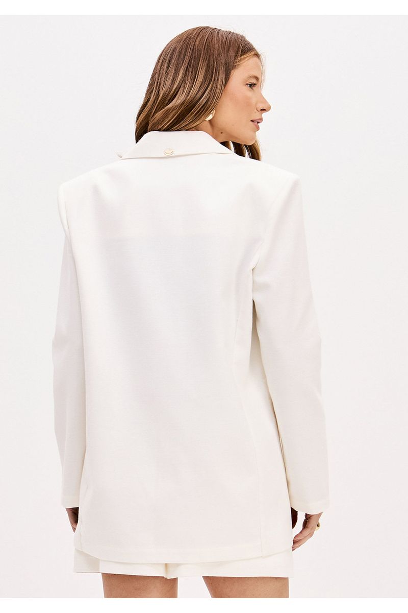 Blazer Tradicional Alongado Manga Longa