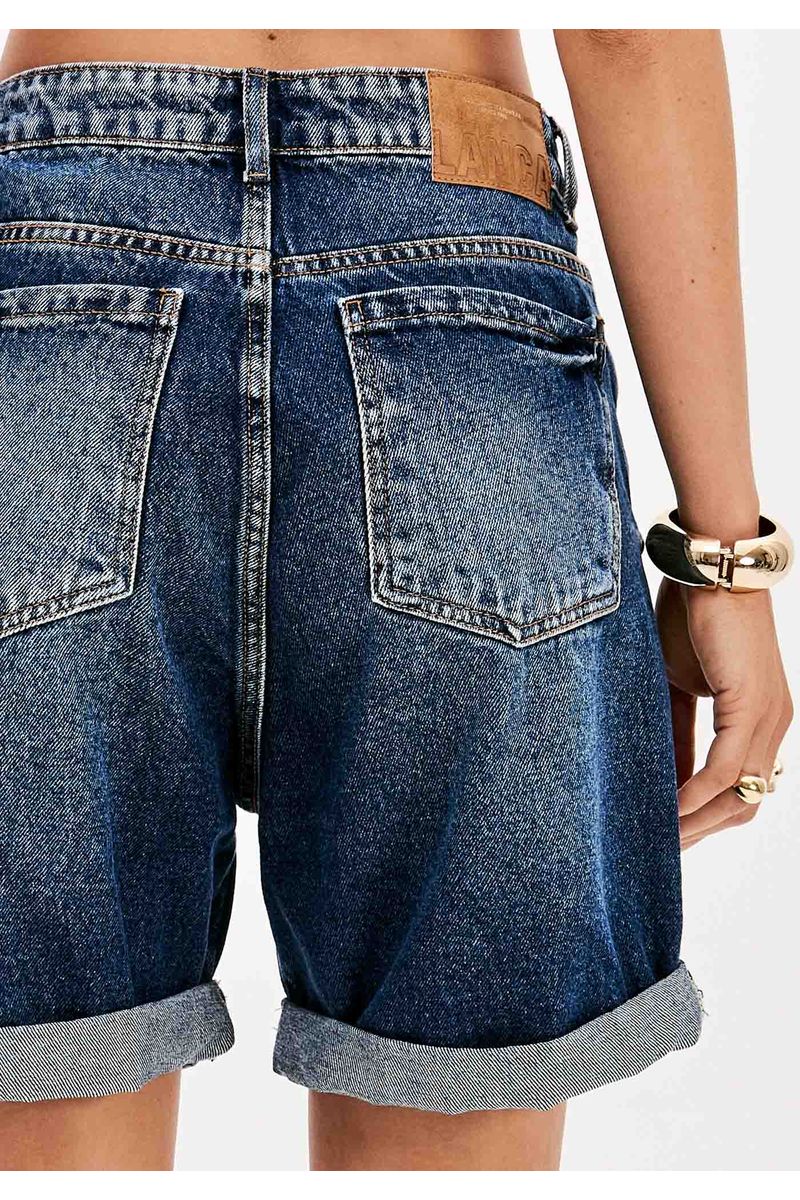 Bermuda Jeans Comfort Cintura Super Alta