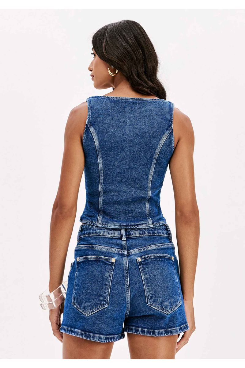Blusa Sem Mangas Com Zíper