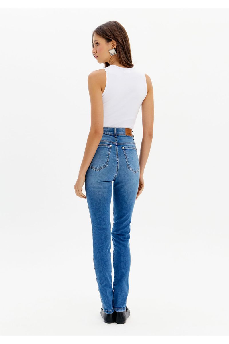 Calça Jeans Skinny Cintura Super Alta