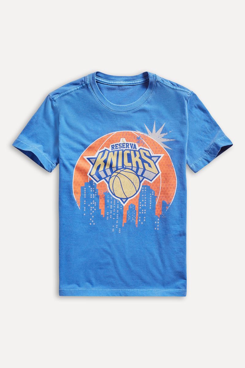 Camiseta Estampada Mini Knicks Vintage