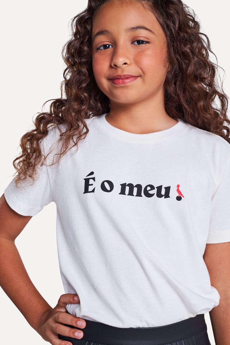 Camiseta Mini Estampada E O Meu
