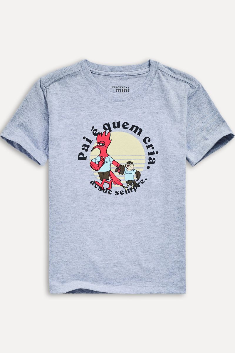 Camiseta Mini Estampada Pai E Quem Cria