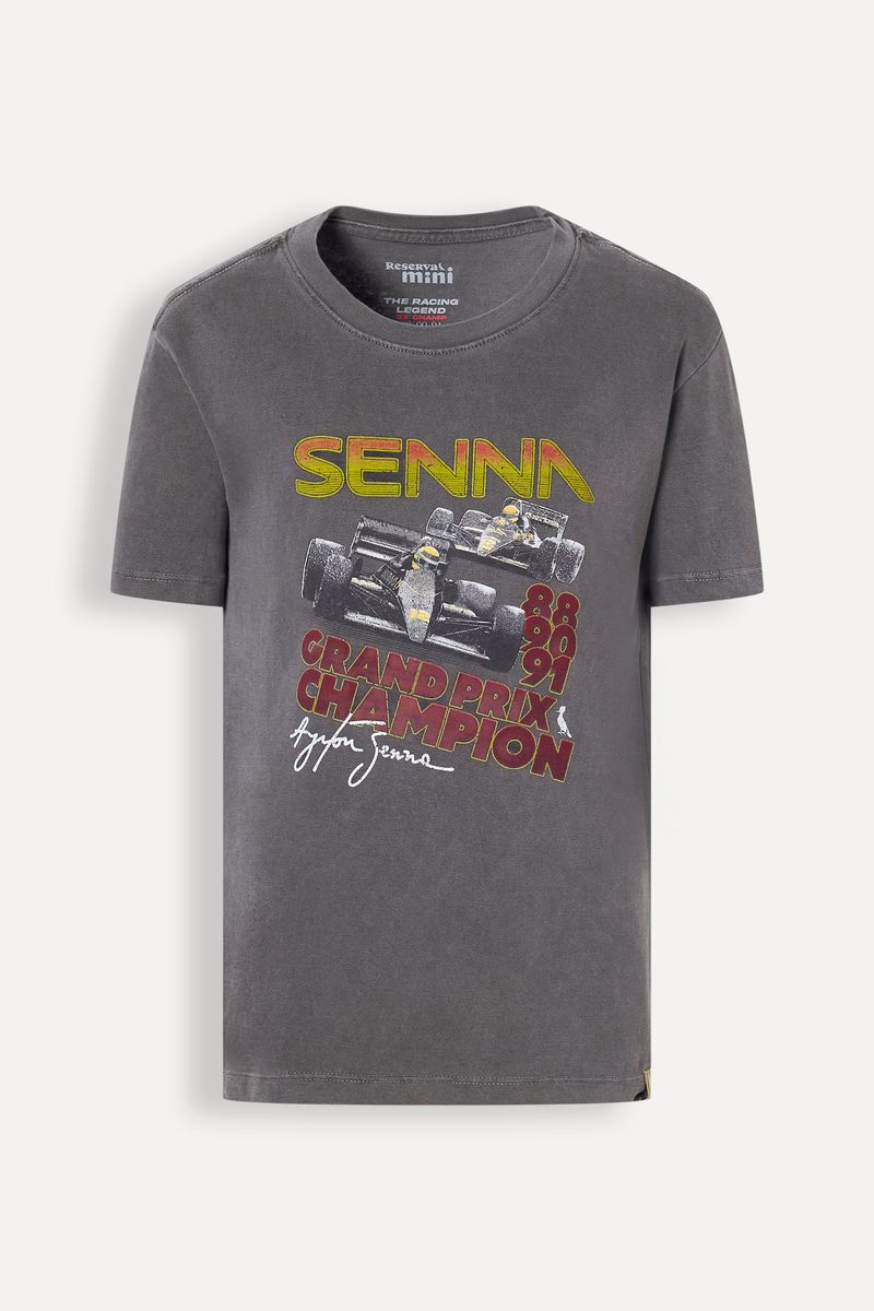 Camiseta Mini Estampa Grand Prix Senna