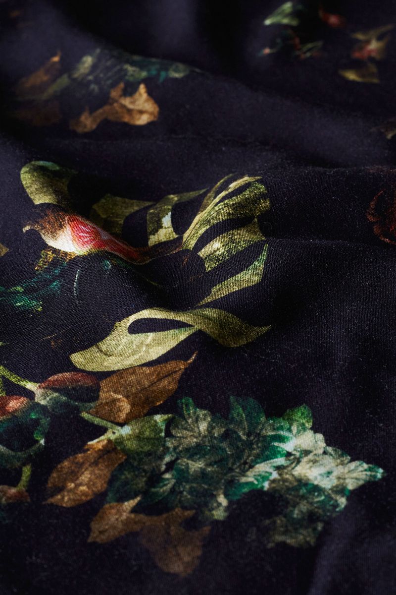 Camisa Mc Estampada Jardim Noir