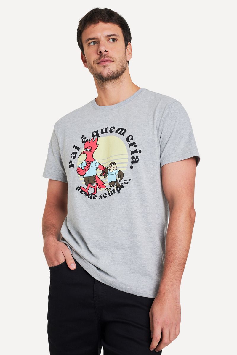 Camiseta Estampada Pai E Quem Cria