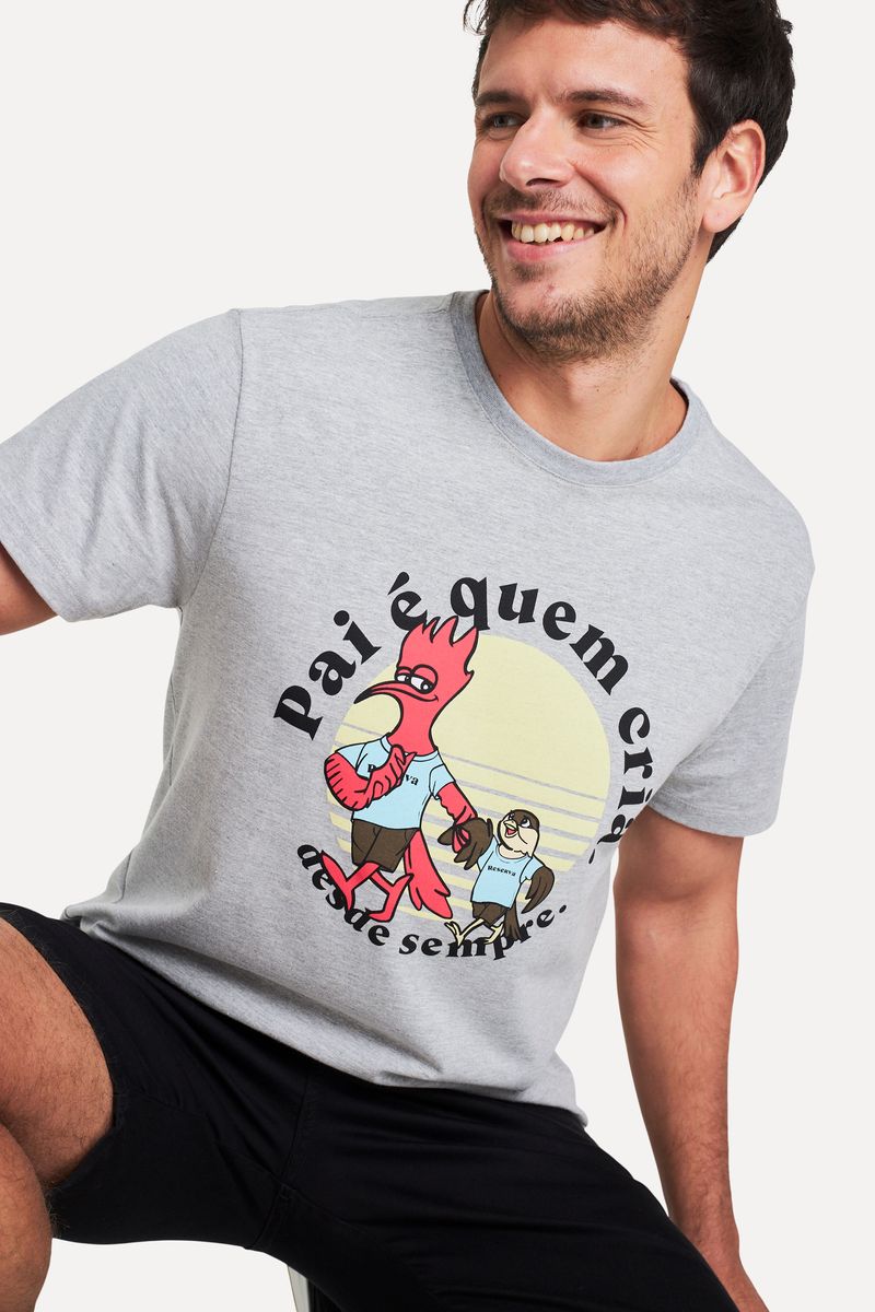 Camiseta Estampada Pai E Quem Cria