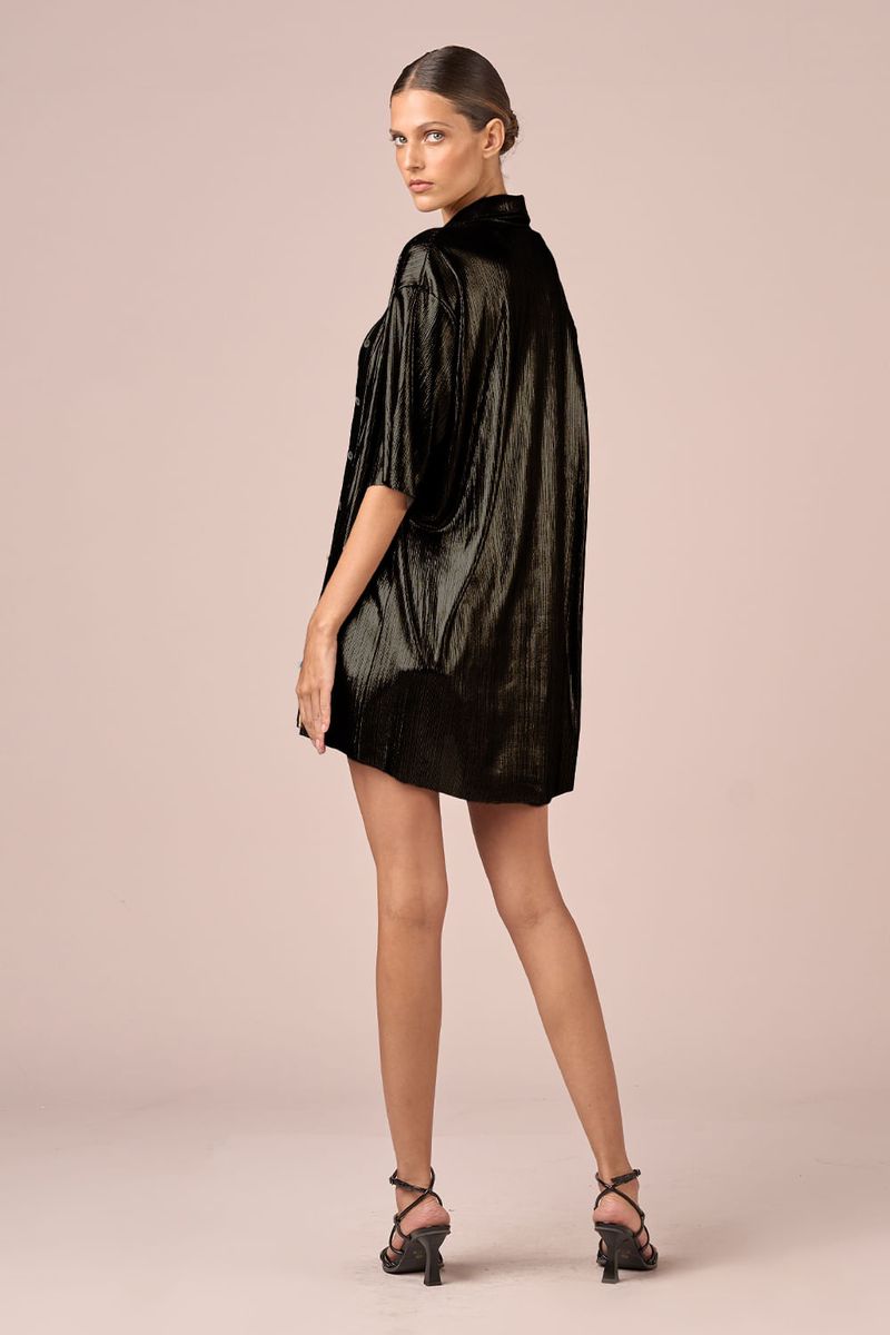 CAMISA OVERSIZED NIGHT - PRETO