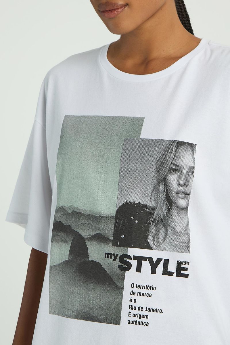 T-SHIRT MY STYLE SILK - BRANCO