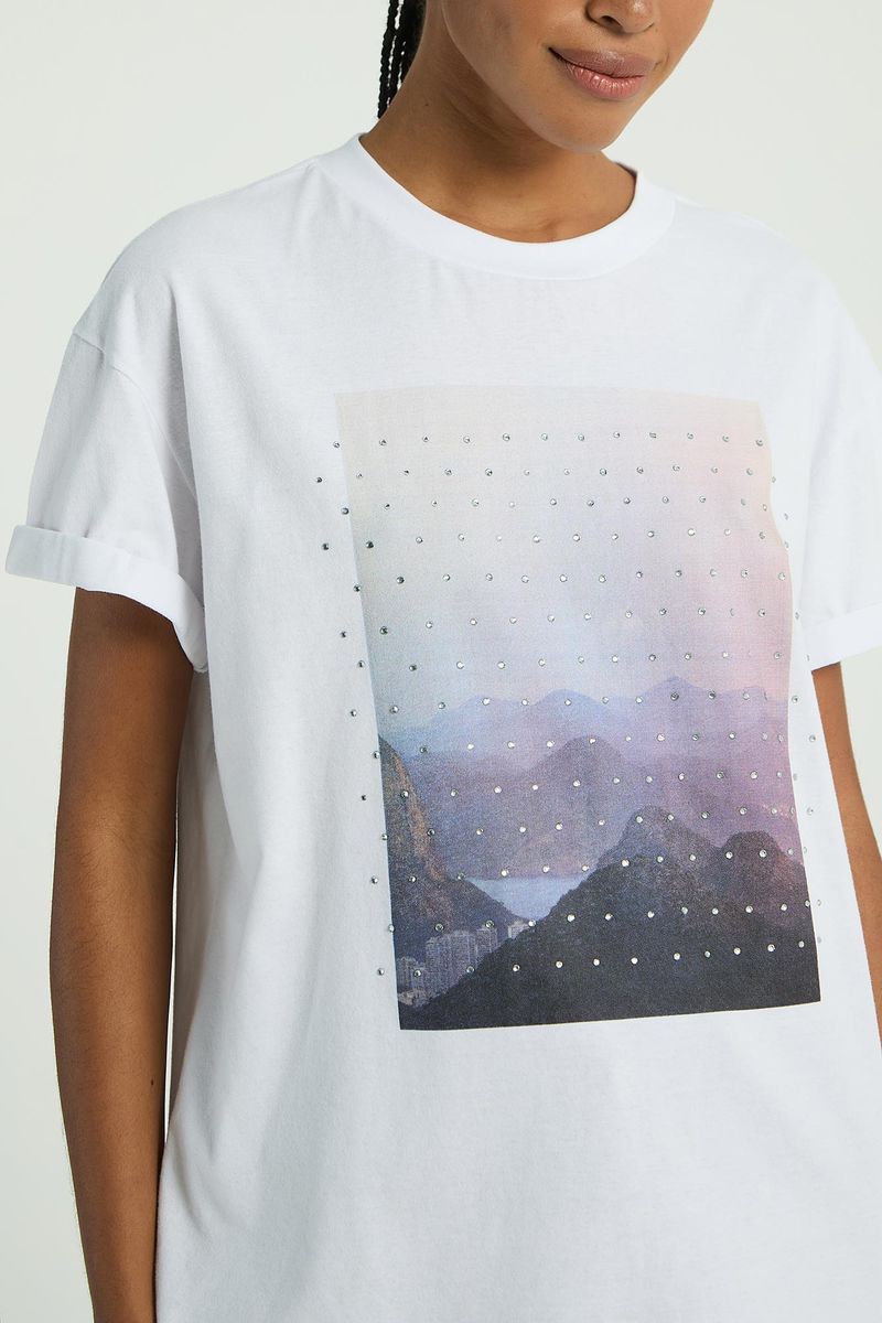 T-SHIRT SILK SKY-BRANCO