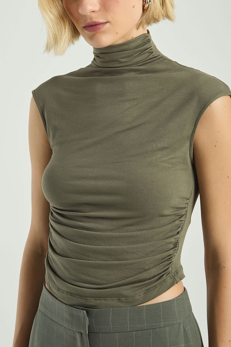 BLUSA GOLINHA ALTA-VERDE ESCURO
