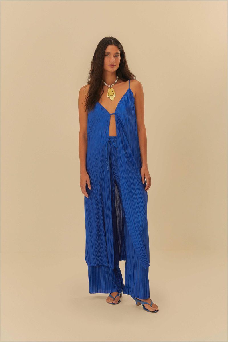 Calça Plissada