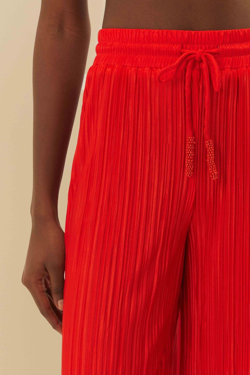 Calça Plissada