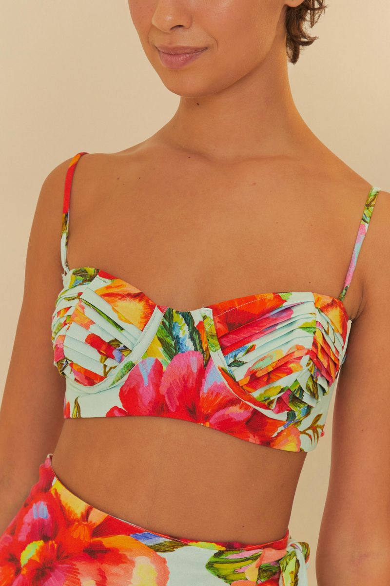 Top Estampado Flor Céu