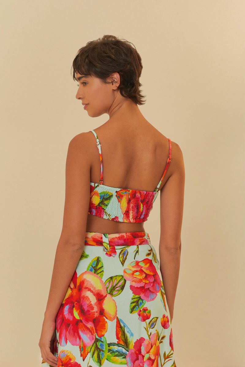 Top Estampado Flor Céu