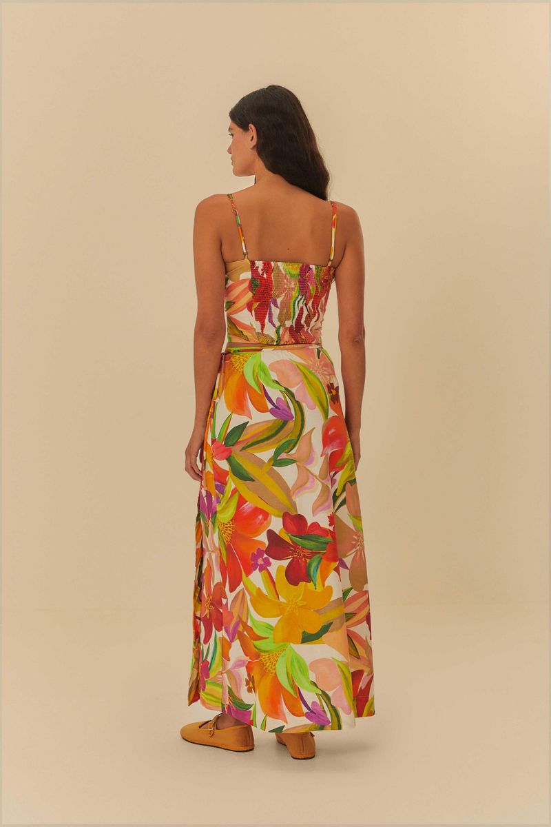 Saia Estampada Artsy Flor