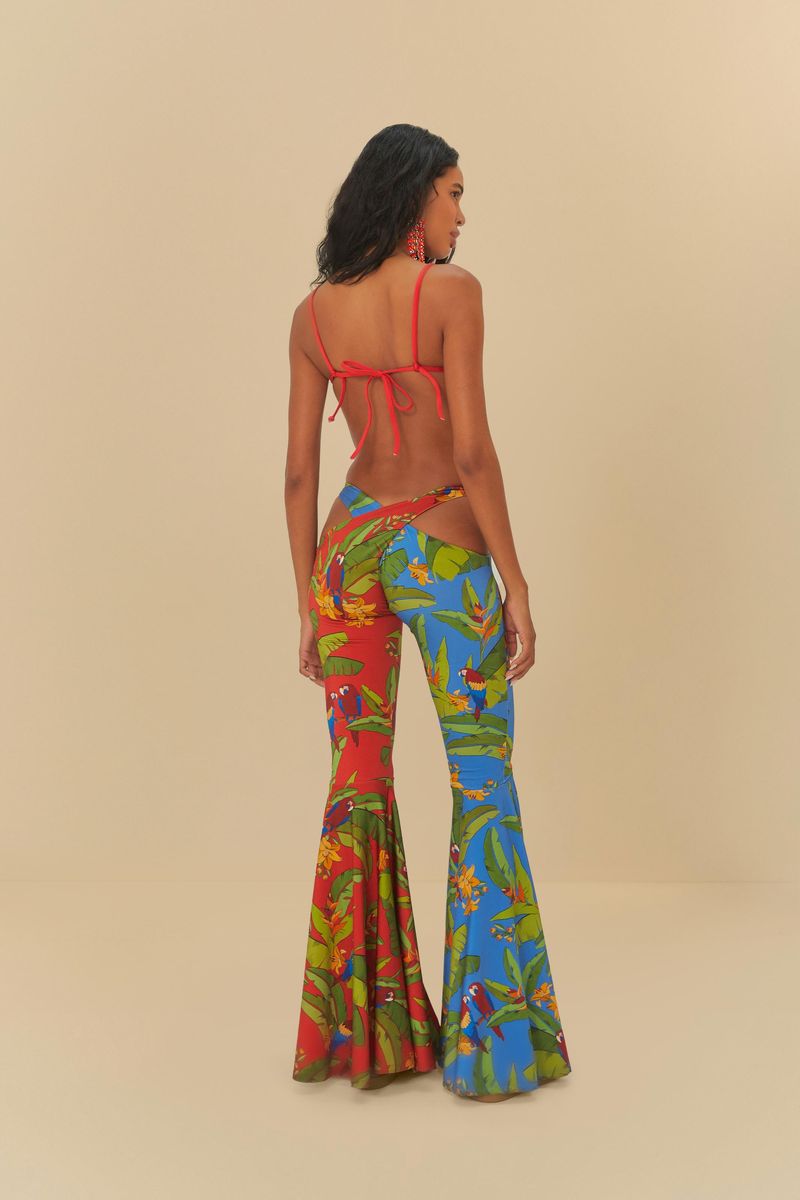 Calça Meiota Estampada Patch Frescor De Arara
