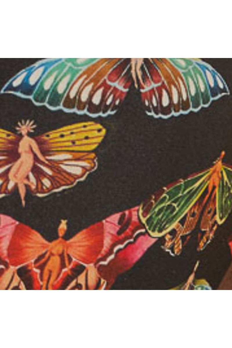 Top Meiota Estampado Borboleta Manga Babados