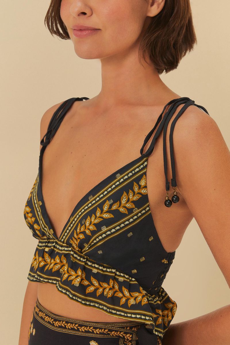 Top Estampado Flora Abacaxi