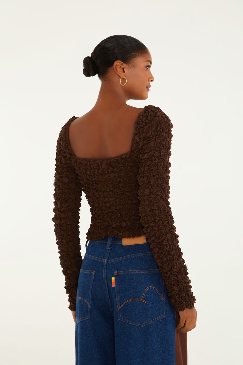 Blusa Lastex Mangas