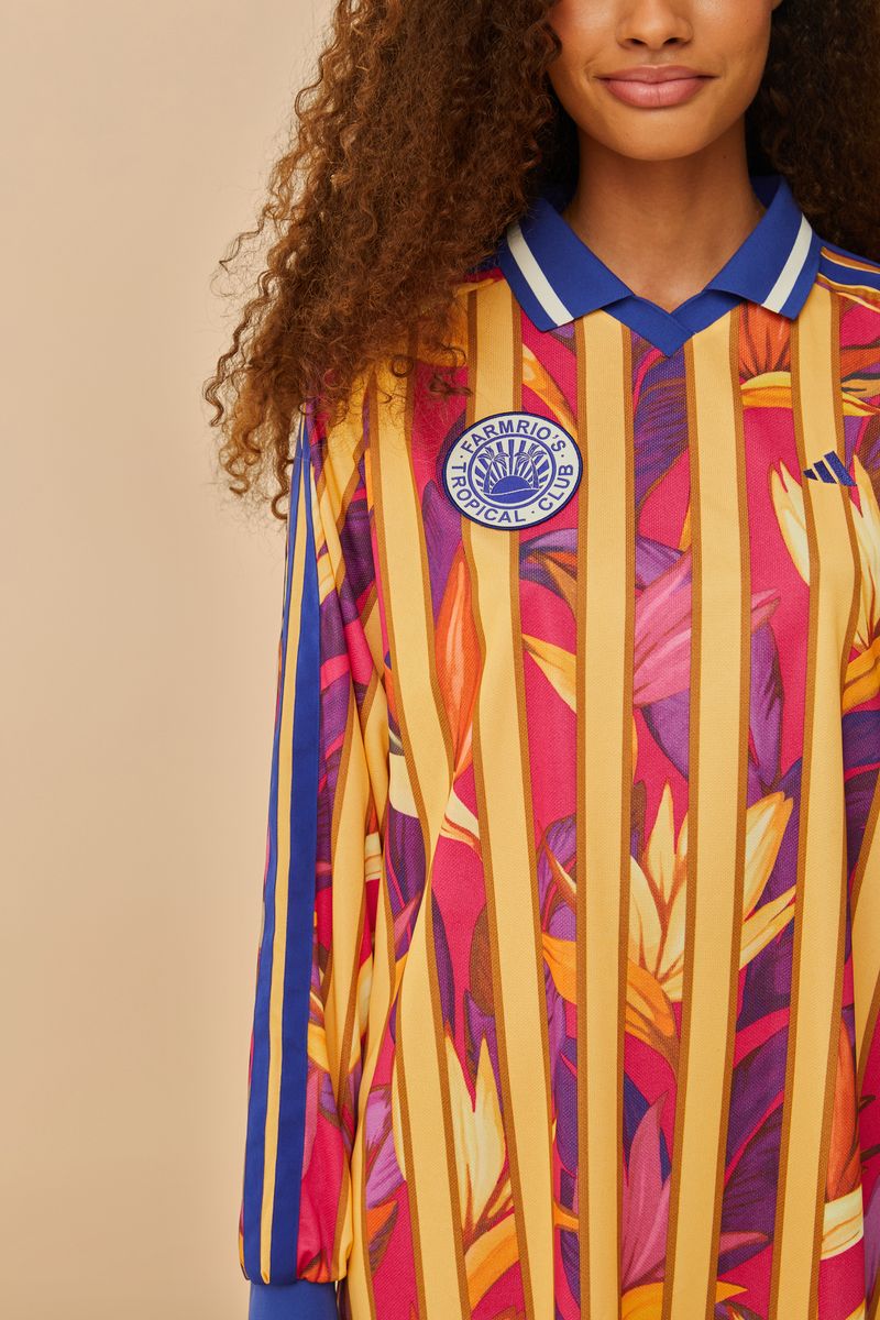 Vestido Adidas Stripes Of Paradise Roxo