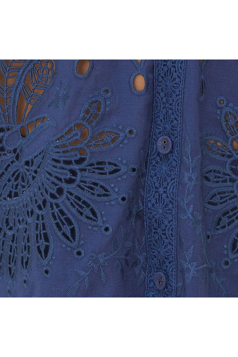 Camisa Uni Richilie Estampada Passáros