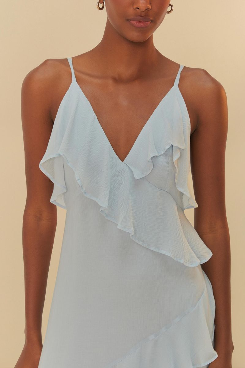 Vestido Babados Alcinhas