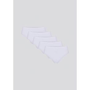 Kit 5 Calcinhas Básicas Caleçon Em Algodão