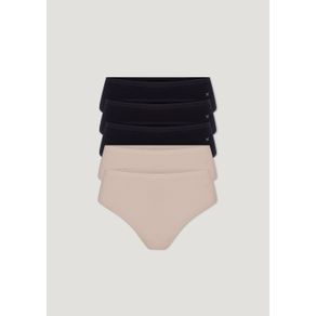 Kit 5 Calcinhas Básicas Caleçon Em Algodão