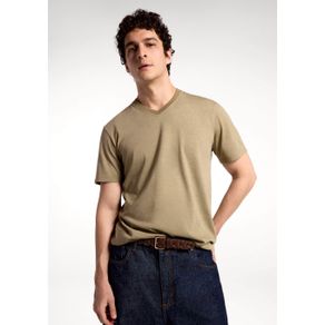 Camiseta Básica Masculina Manga Curta Gola V World