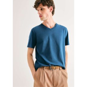 Camiseta Básica Masculina Manga Curta Gola V World