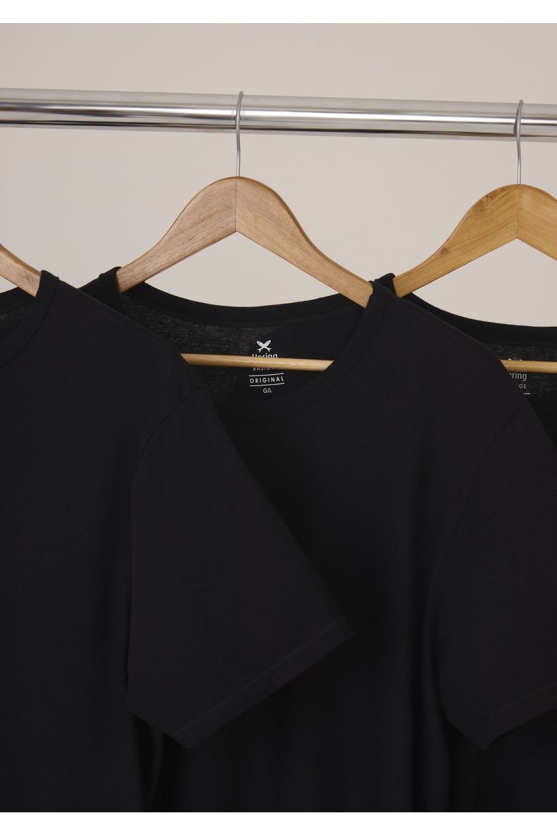 Kit Com 3 Camisetas Masculinas Básicas Slim Hering