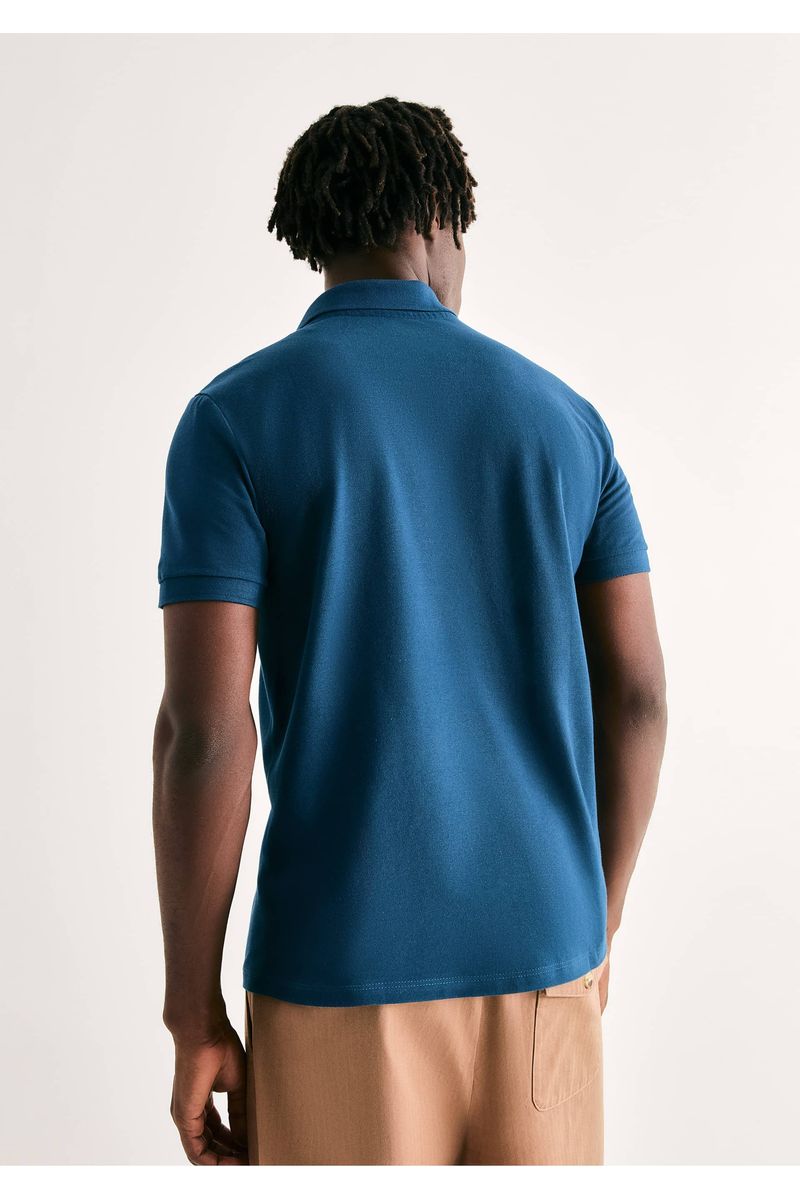 Camisa Polo Básica Masculina Manga Curta Em Piquet