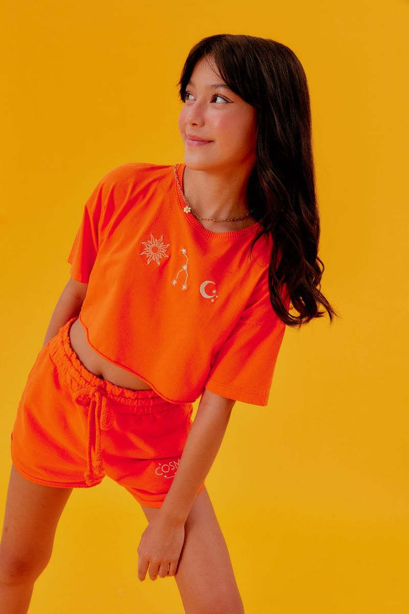 Short Cosmic Soul - Laranja Red