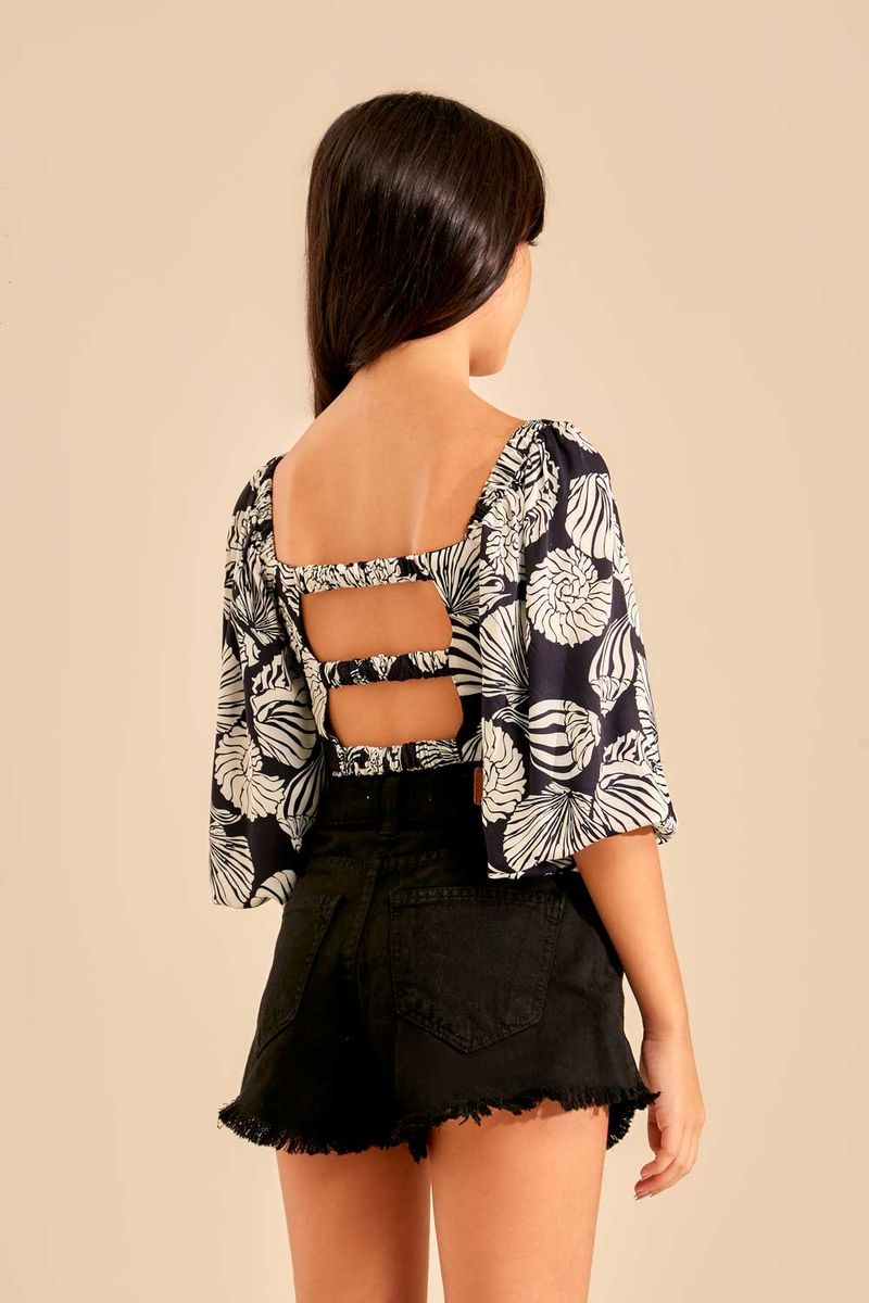 Blusa Estampa Yo Oasis Marítimo - Est Yo Oasis Maritimo