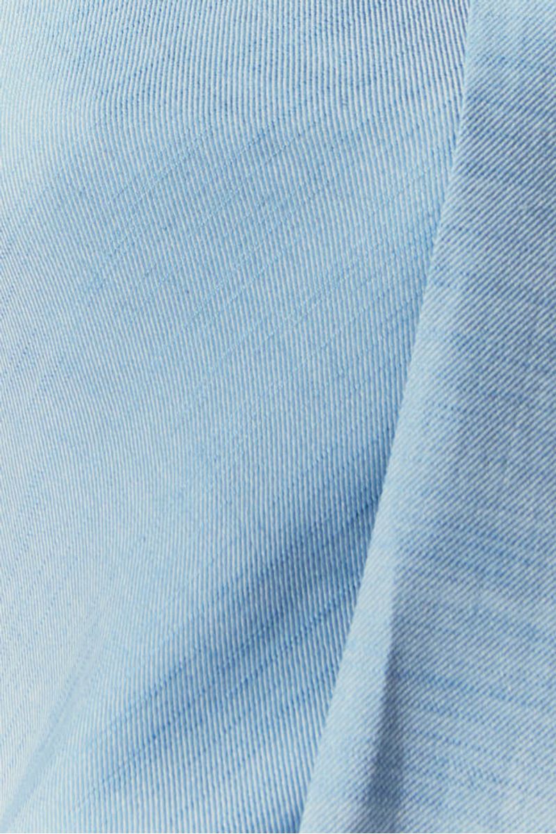 BLUSA DENIM GOLA FOULARD